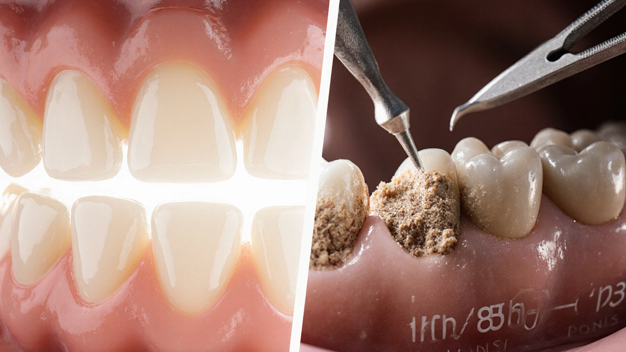 Dva scénáře přípravy zubu: rychlá příprava zdravého zubu a komplikovaná příprava poškozeného zubu.