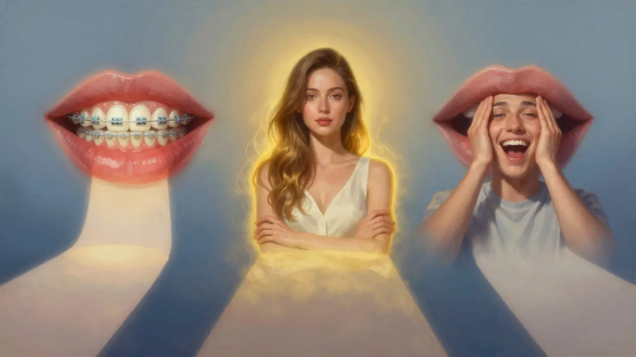 Tři cesty z úsměvu s mezera: ortodoncie, sebevědomí a komunikační strategie.