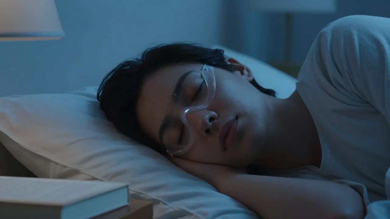 Noční štít chrání zuby během spánku.