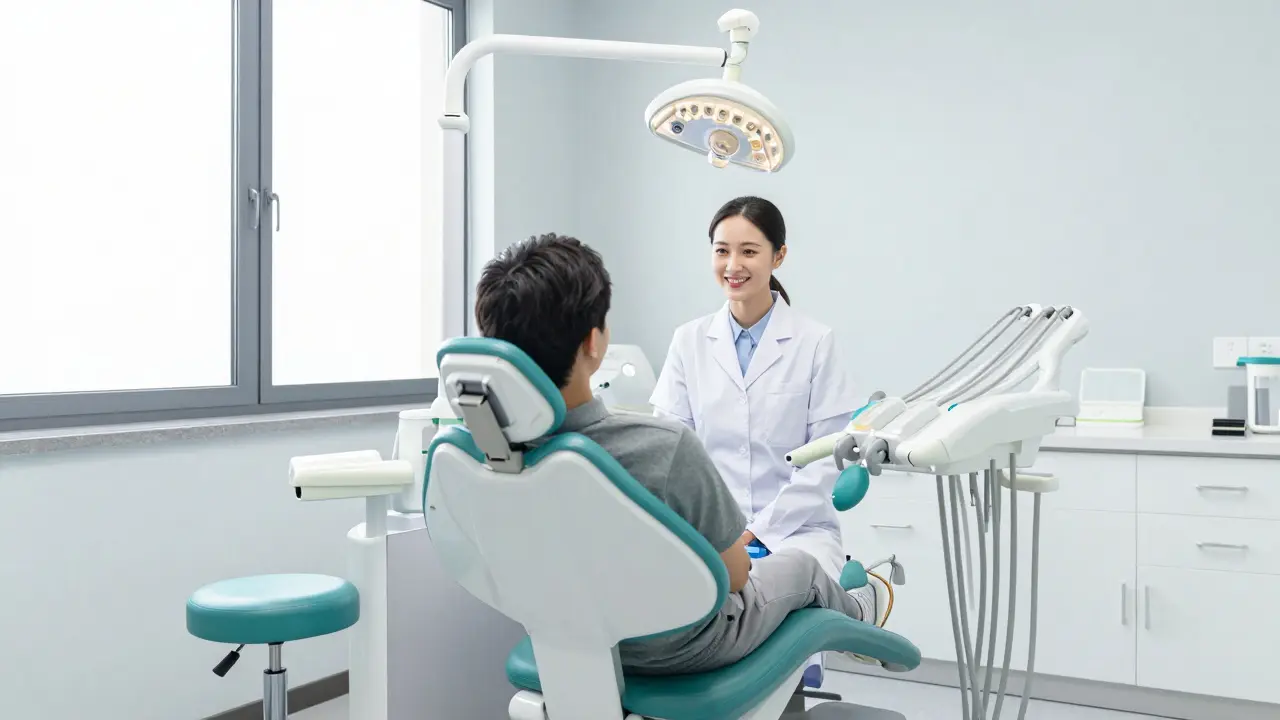 Moderní a čistá zubní ordinace s profesionálním vybavením a přátelským lékařem.