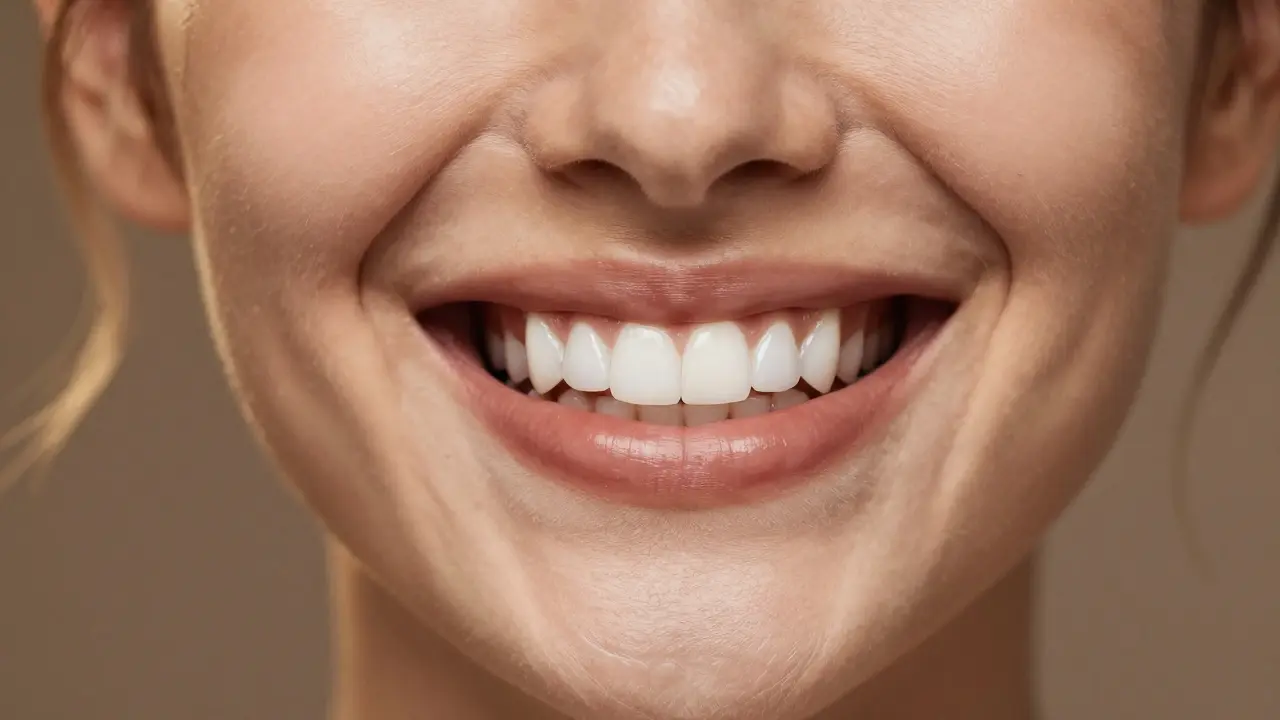 Radiózní a přirozený úsměv po úspěšné aplikaci fazet