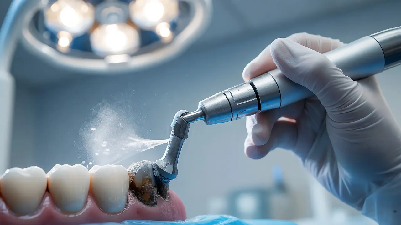 Odstraňování zubního kamene ultrazvukem v ordinaci
